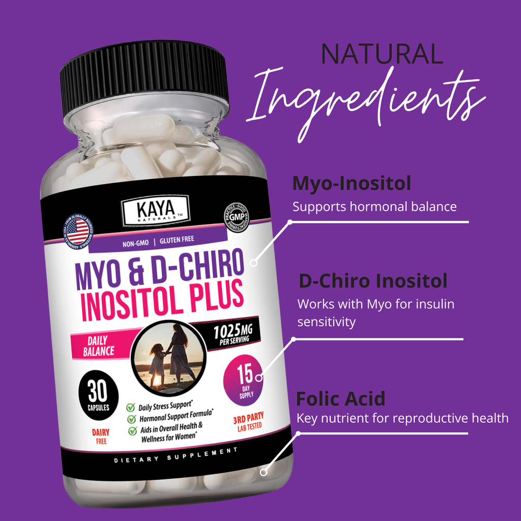 Myo & D-Chiro Inositol Plus – Women’s Hormonal Balance Support – Ovarian Health & Daily Wellness – Vitamin B8 Complex