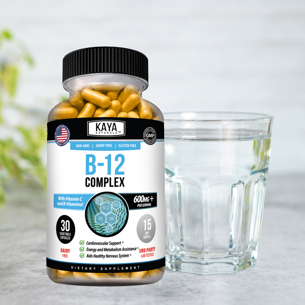 Vitamin B-12 Supplement – Energy, Metabolism & Nervous System Support – Daily B12 for Men & Women