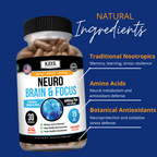 Neuro Brain & Focus – Memory, Focus & Mental Clarity Support – Daily Cognitive Wellness Formula – Energy & Concentration Support
