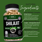 Shilajit – Energy, Strength & Vitality Support – Daily Performance & Endurance Formula – Mineral-Rich Wellness Support