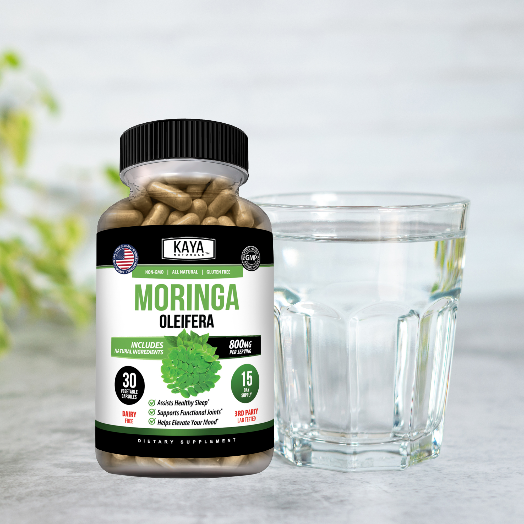Moringa – Plant-Based Superfood Supplement – Energy & Daily Wellness Support – Nutrient-Rich Formula