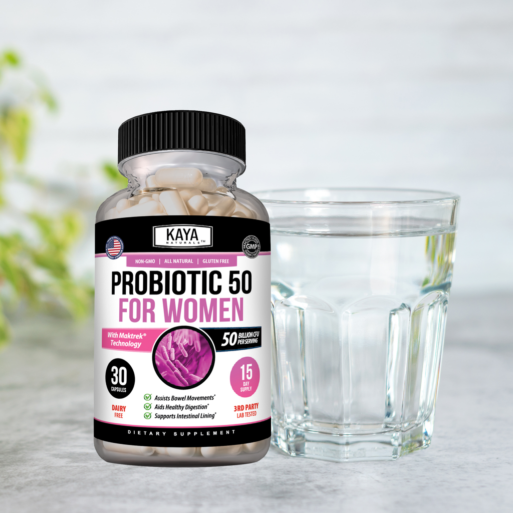 Women’s Probiotic 50 Billion CFU – Daily Gut & Feminine Balance Support – Prebiotics + Probiotics for Digestive Health