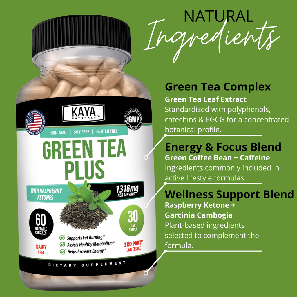 Green Tea Plus – Energy, Metabolism & Antioxidant Support