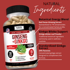 Ginseng + Ginkgo – Memory, Focus & Cognitive Support