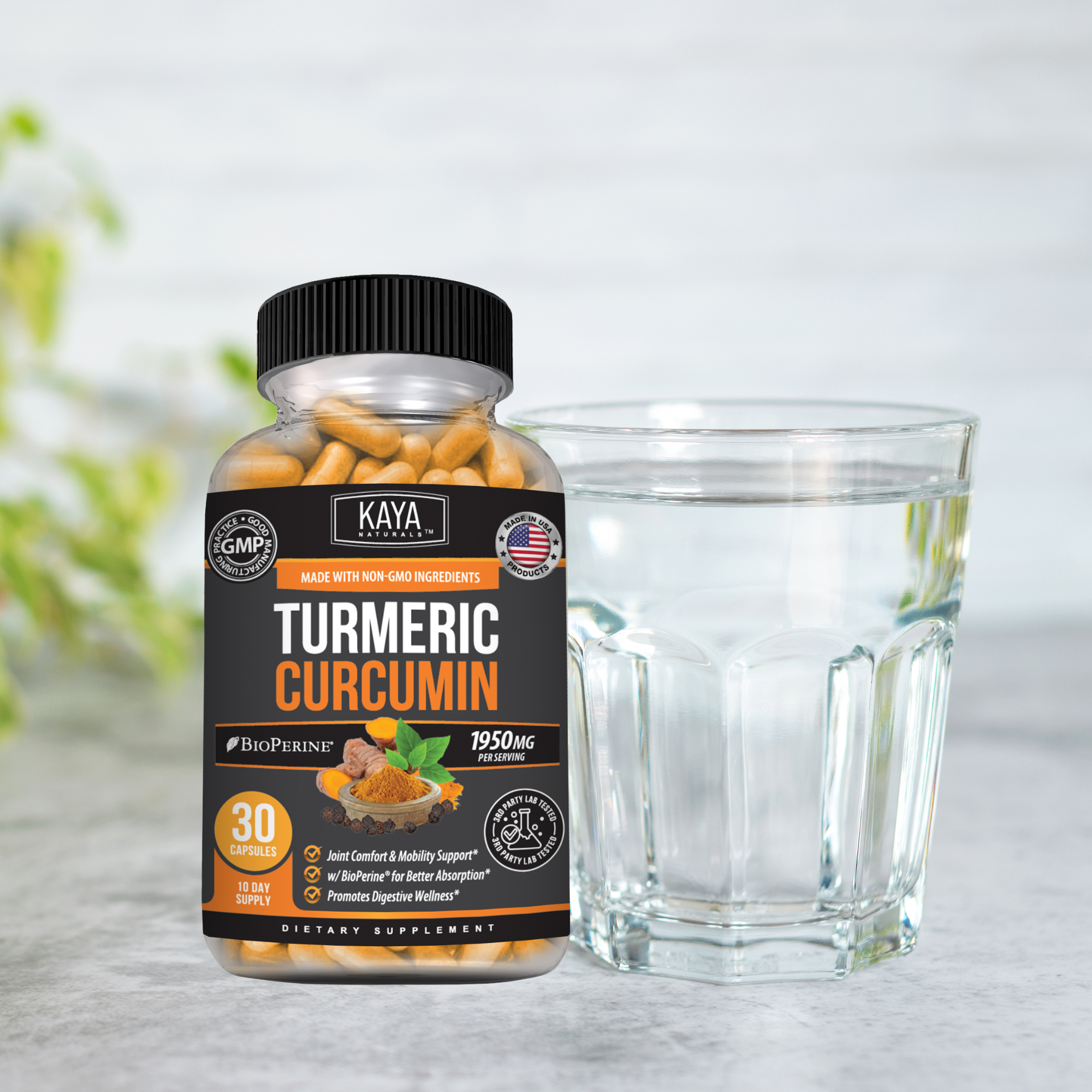 Turmeric Curcumin – Joint & Mobility Support – Daily Balance & Antioxidant Formula – Whole Body Wellness Support