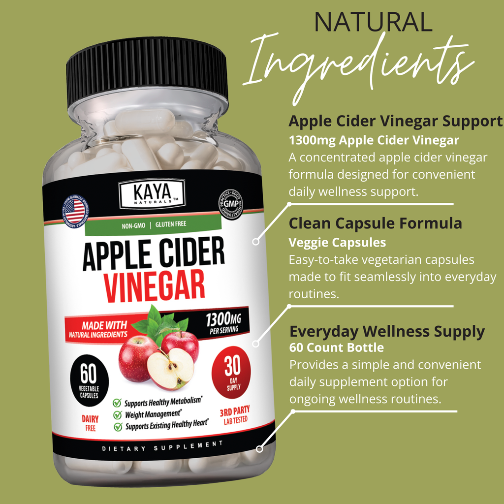 Kaya Naturals Apple Cider Vinegar Daily Lifestyle Support