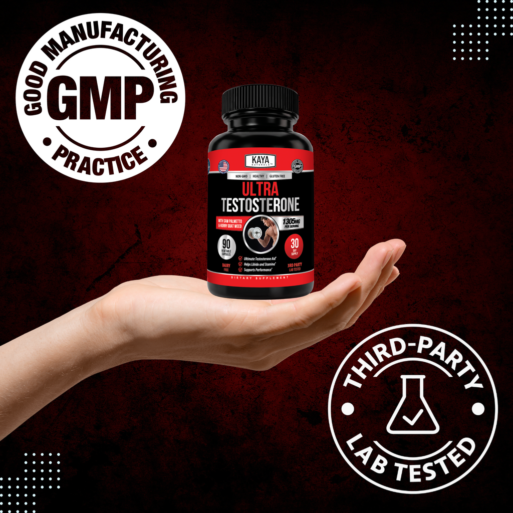 Ultra Testosterone Support for Men – Energy, Strength & Vitality Formula – Daily Performance & Endurance Support
