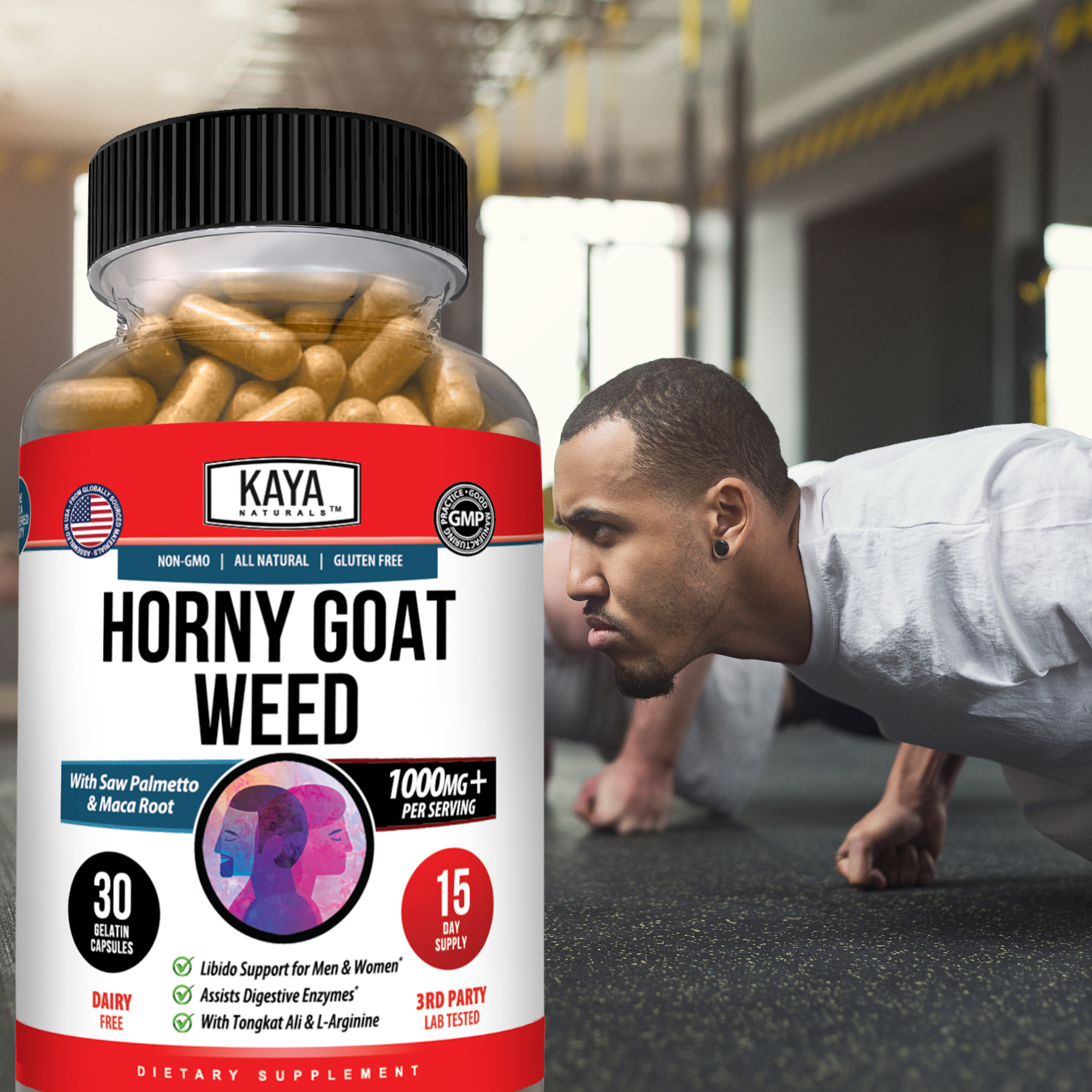 Horny Goat Weed – Men’s Vitality & Energy Support Supplement – Daily Wellness Formula