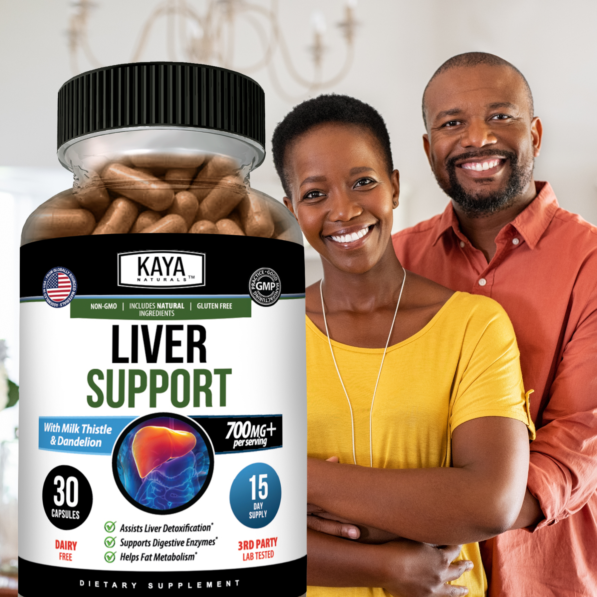 Liver Support – Daily Detox & Cleanse Formula – Liver Health & Digestive Support – Antioxidant Wellness Blend