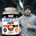 Nitric Blast Capsules – Nitric Oxide Support Formula – Pre-Workout Energy & Performance Support – Endurance & Pump Formula
