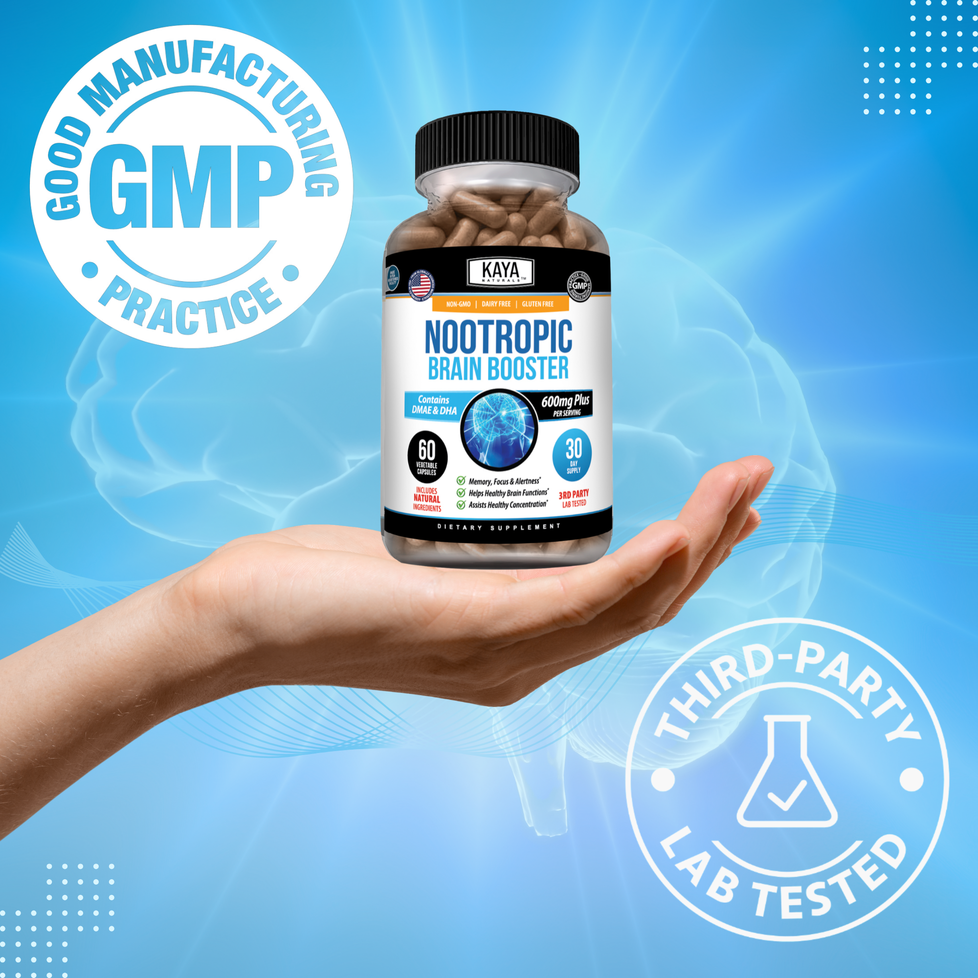 Nootropic Brain Booster – Focus, Memory & Cognitive Support