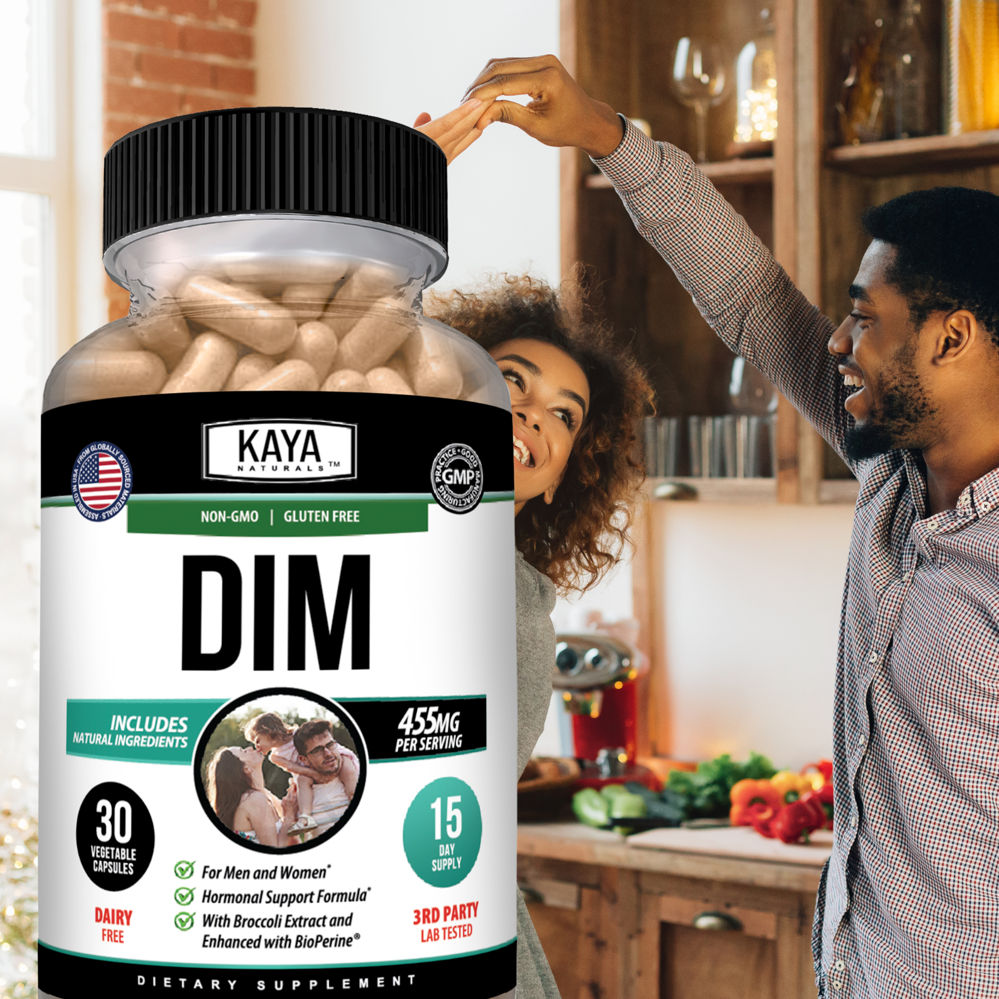 DIM Supplement – Hormonal Balance Support for Women & Men – Daily Wellness Formula