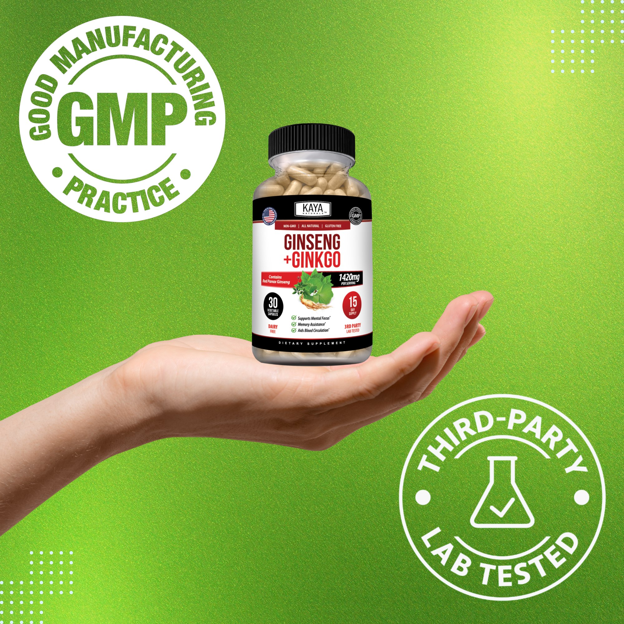 Ginseng + Ginkgo – Memory, Focus & Cognitive Support