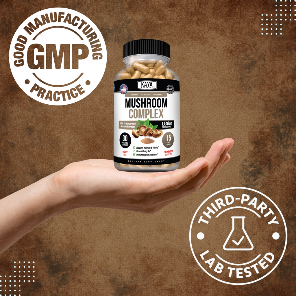 Mushroom Complex – Immune & Cognitive Support – Energy, Focus & Daily Wellness Blend – Multi Mushroom Formula