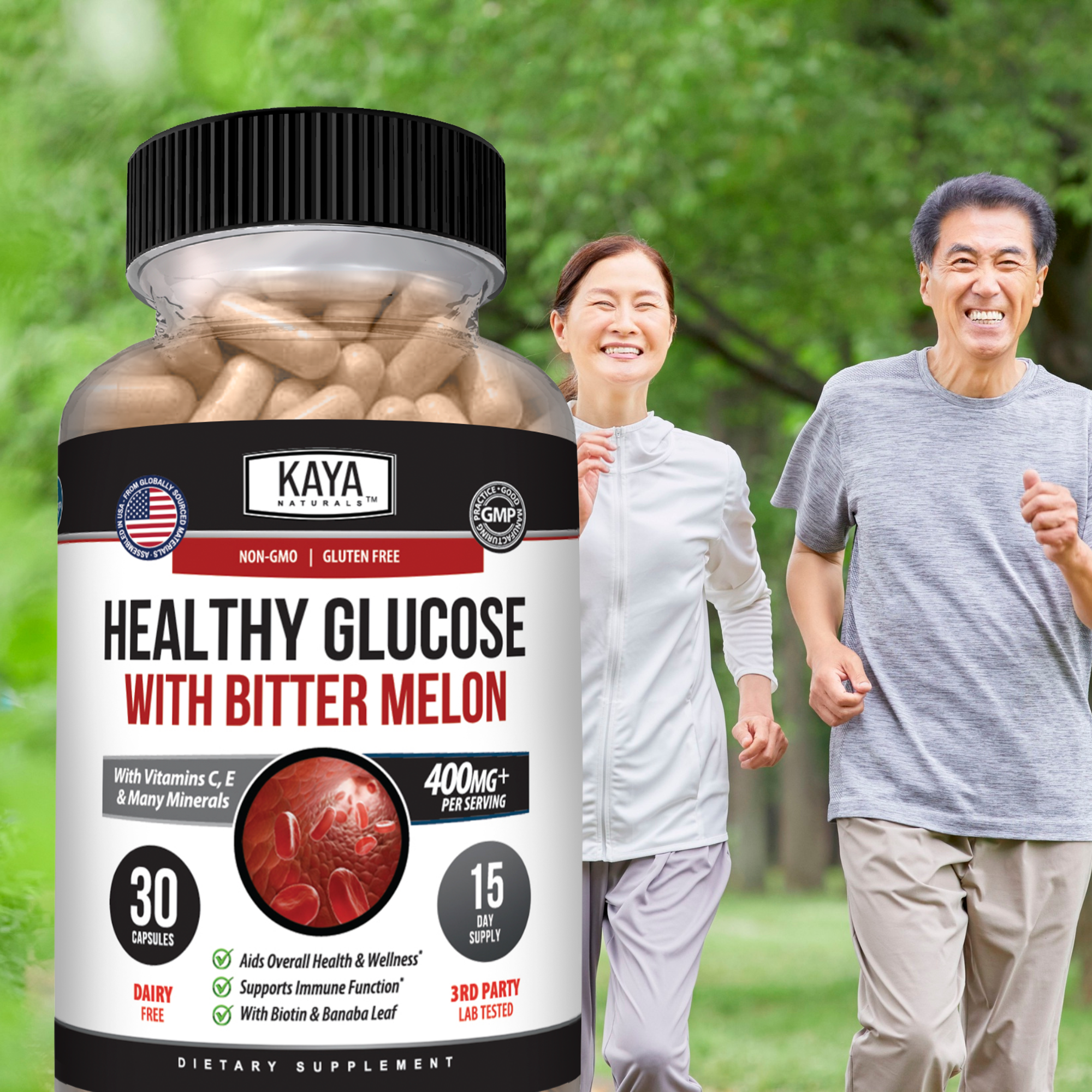 Healthy Glucose – Blood Sugar Support Supplement – Metabolic Health & Daily Balance – 20 Herbal Blend