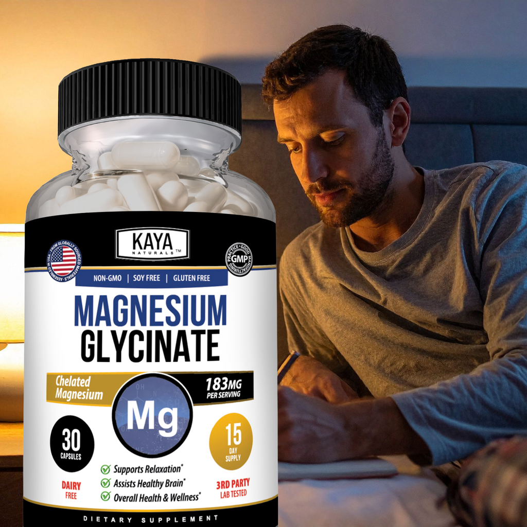 Magnesium Glycinate – Highly Absorbable Magnesium Supplement for Muscle, Relaxation & Daily Wellness Support
