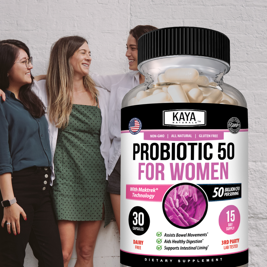 Women’s Probiotic 50 Billion CFU – Daily Gut & Feminine Balance Support – Prebiotics + Probiotics for Digestive Health