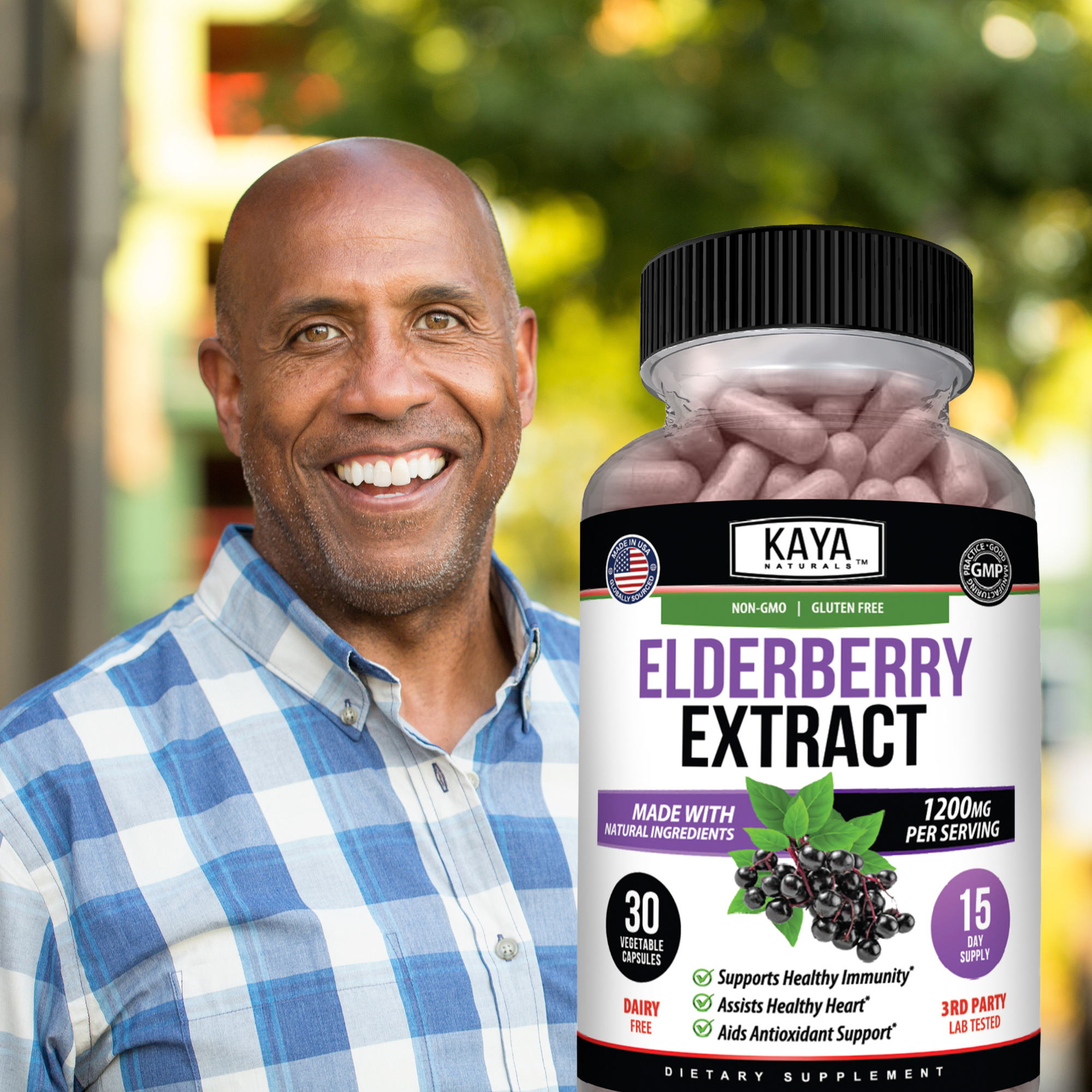 Elderberry Extract – Immune Support Supplement – Antioxidant-Rich Daily Wellness Formula