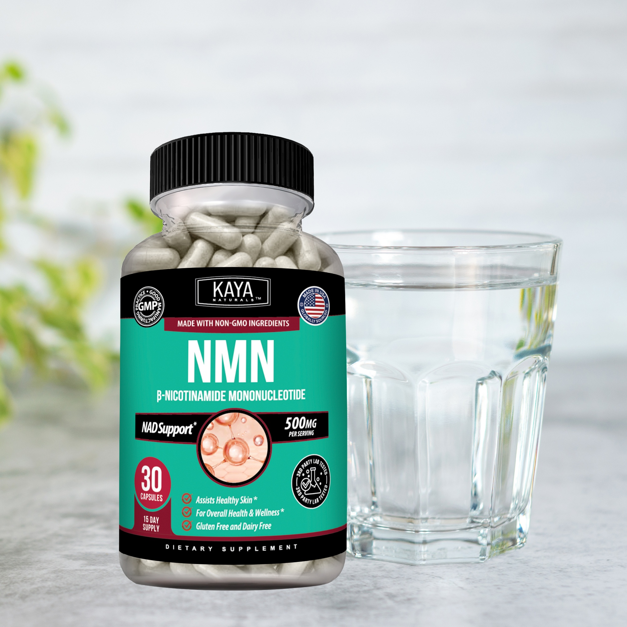 NMN Cellular Energy Support – Nicotinamide Mononucleotide for NAD+ Levels, Healthy Aging and Daily Vitality
