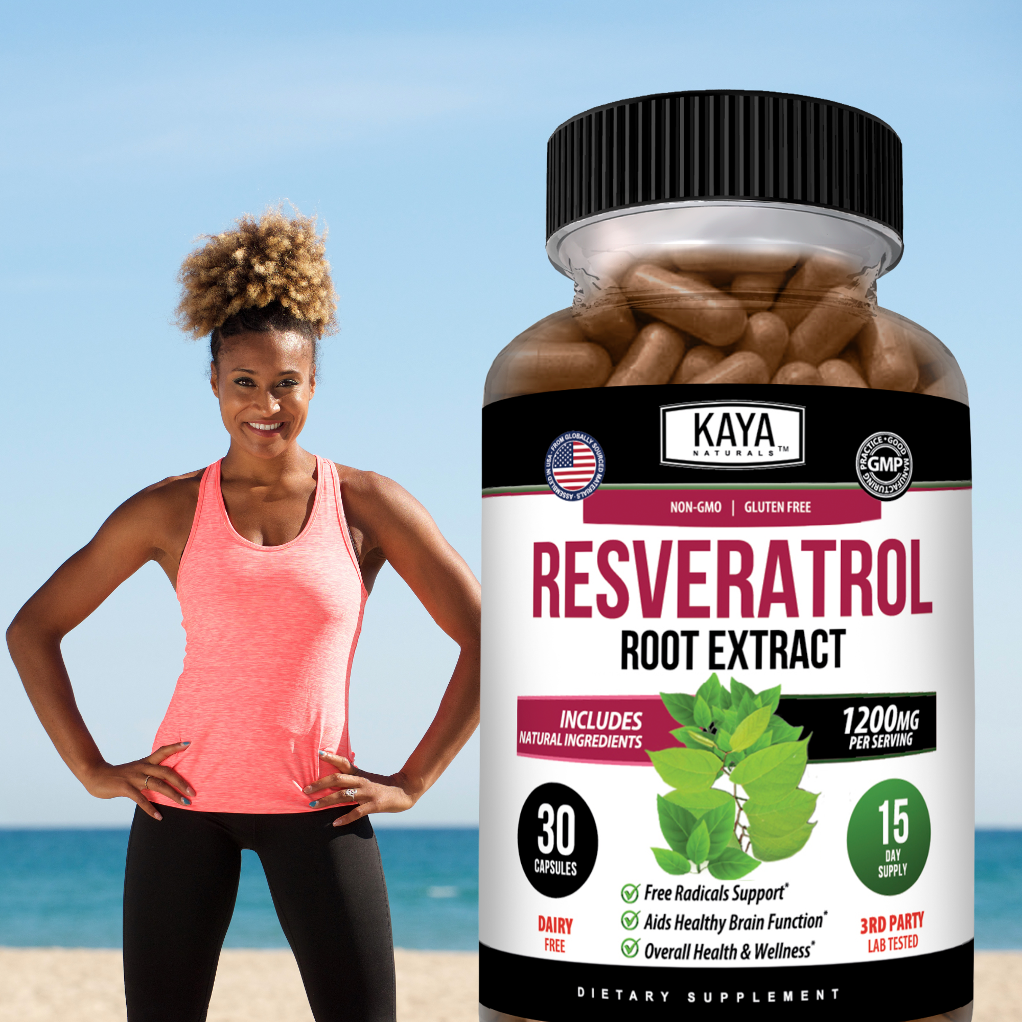 Resveratrol – Antioxidant Support Supplement – Cellular Health & Daily Wellness – Plant-Based Formula