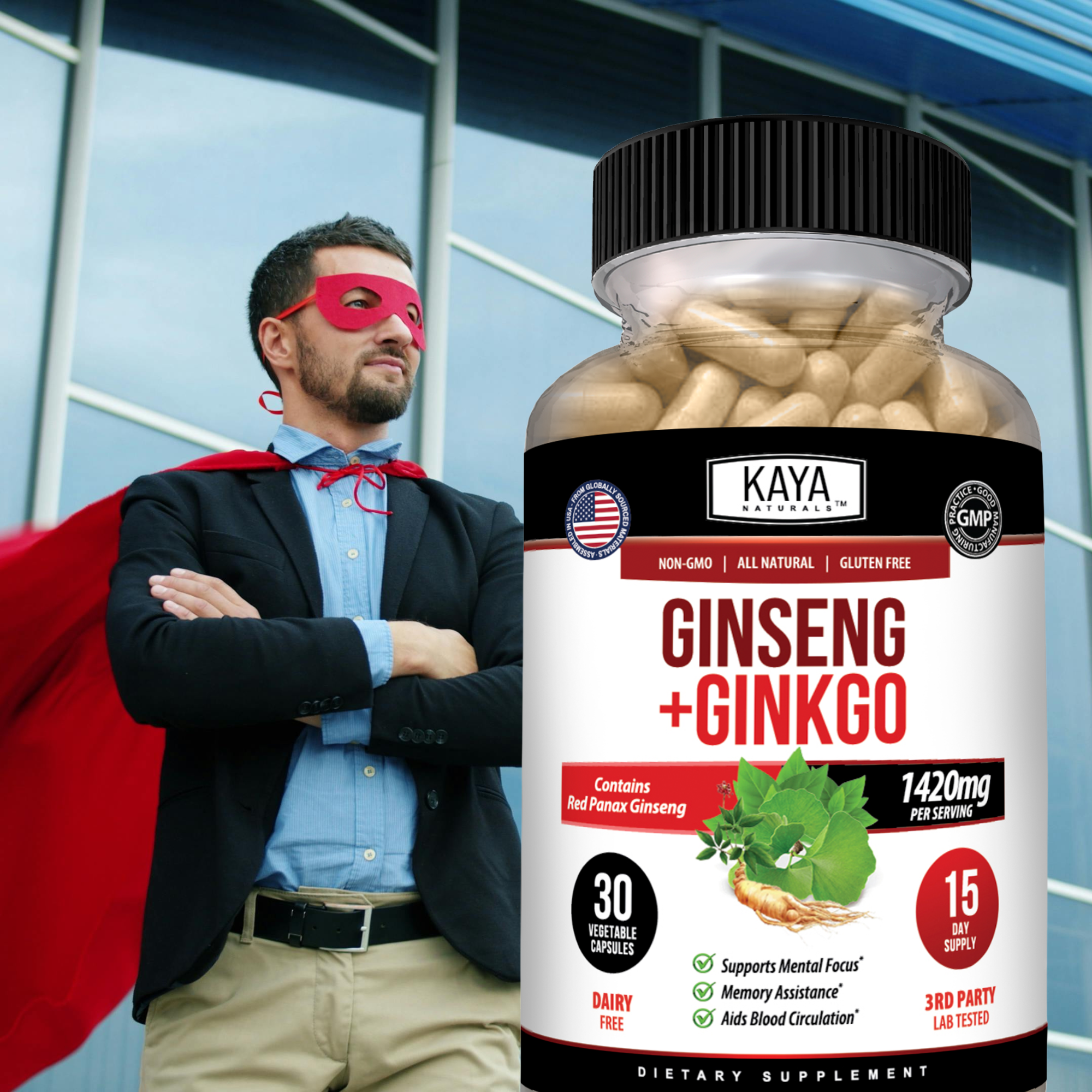 Ginseng + Ginkgo – Memory, Focus & Cognitive Support