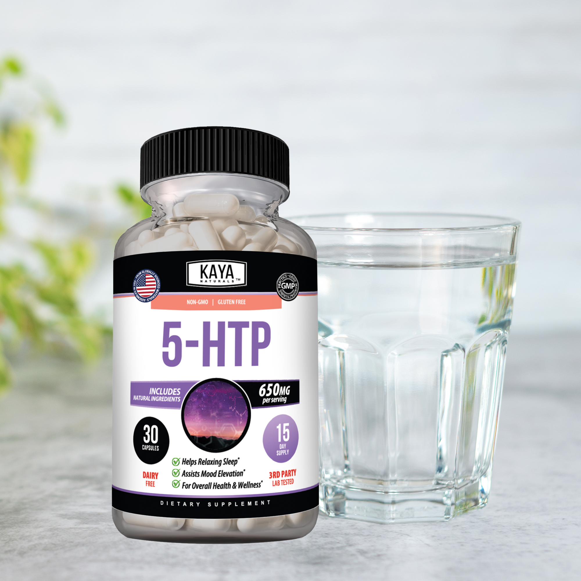 Kaya Naturals 5-HTP - Support for Calm, Balance & Everyday Wellness