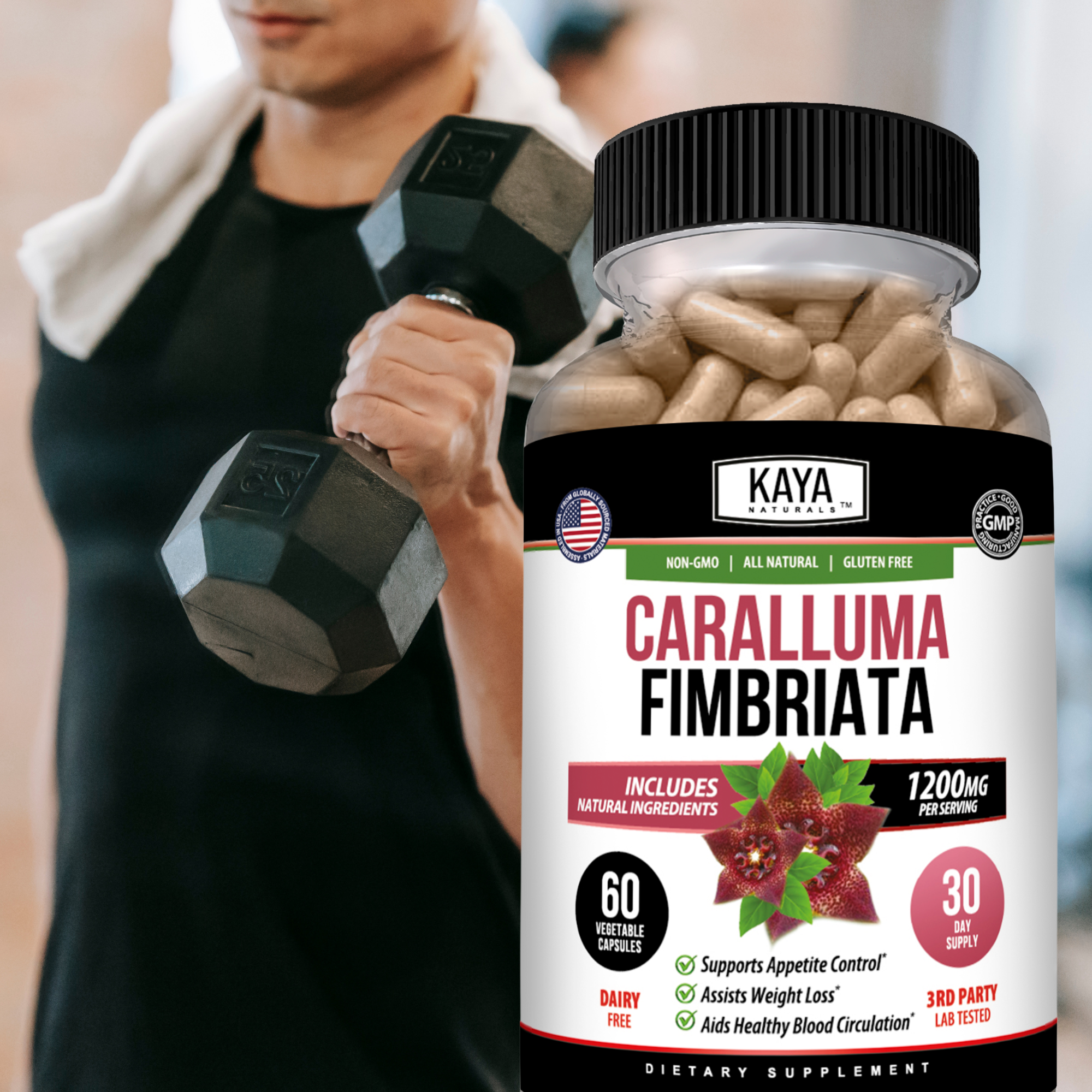 Caralluma Fimbriata – Appetite Support Supplement – Weight Management & Daily Wellness – Plant-Based Formula