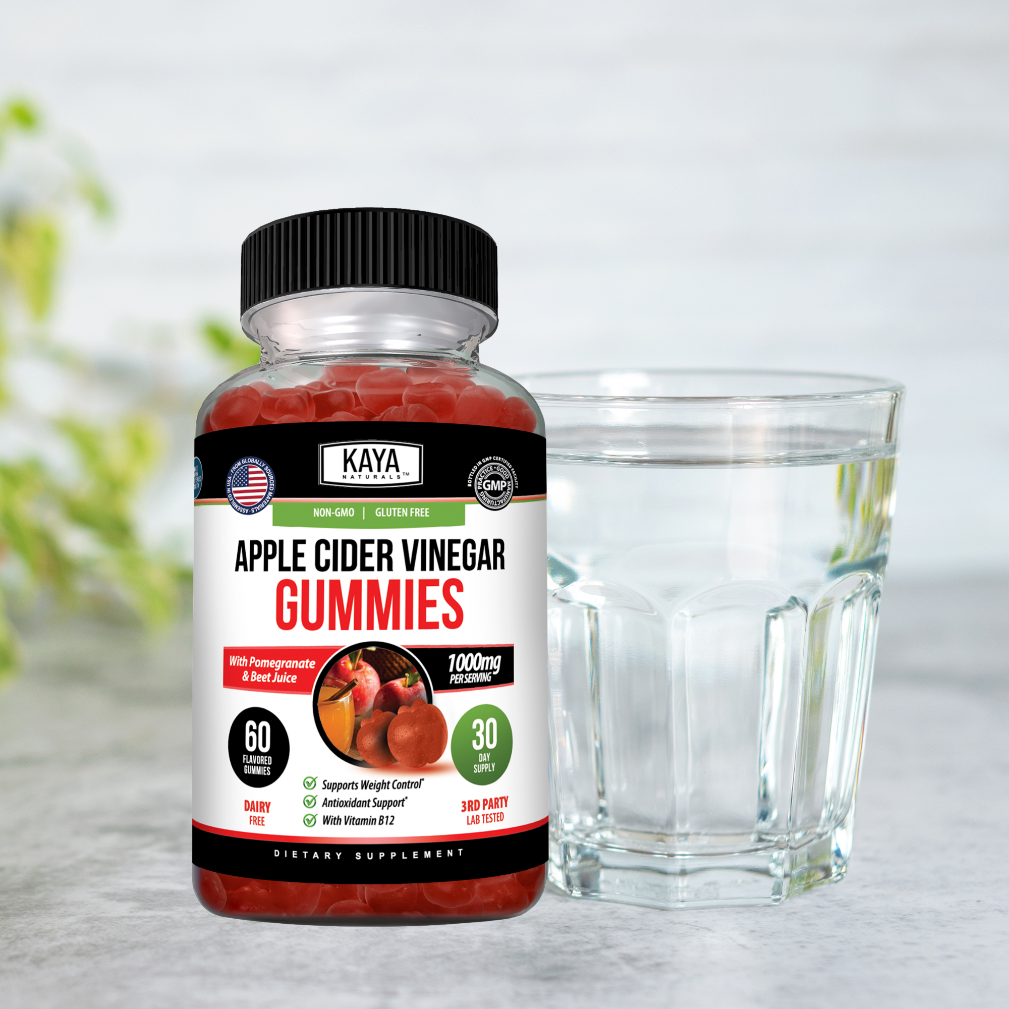 Kaya Naturals Apple Cider Vinegar Gummies Support Healthy Lifestyle Goals
