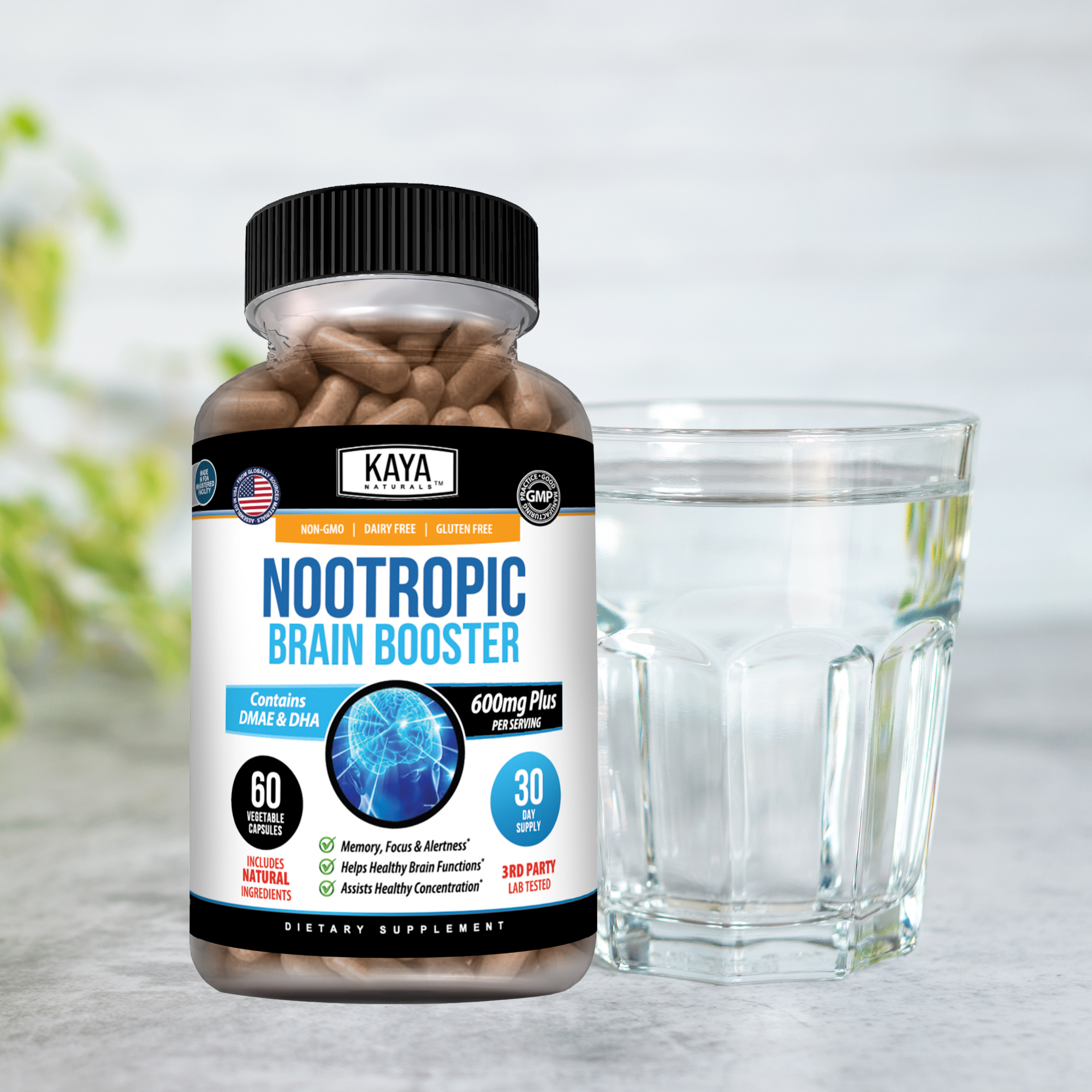Nootropic Brain Booster – Focus, Memory & Cognitive Support