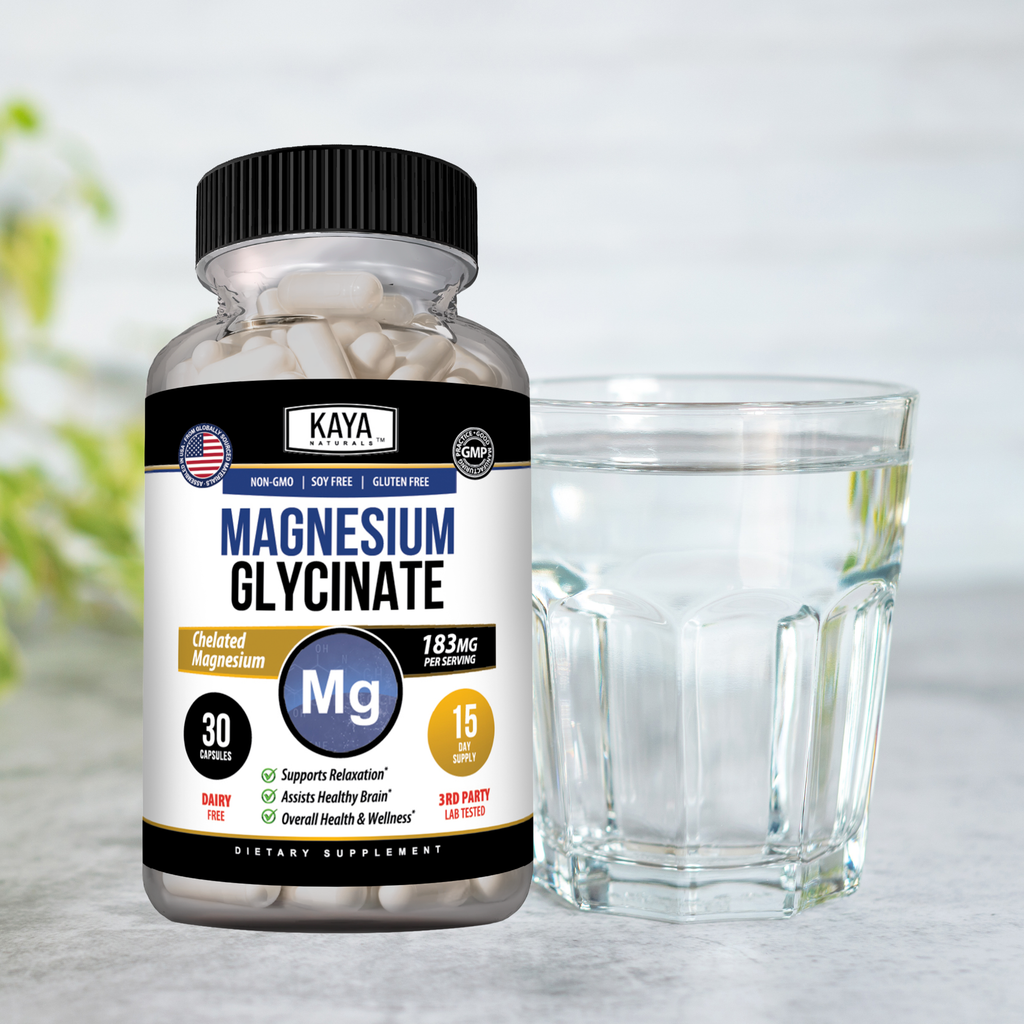 Magnesium Glycinate – Highly Absorbable Magnesium Supplement for Muscle, Relaxation & Daily Wellness Support
