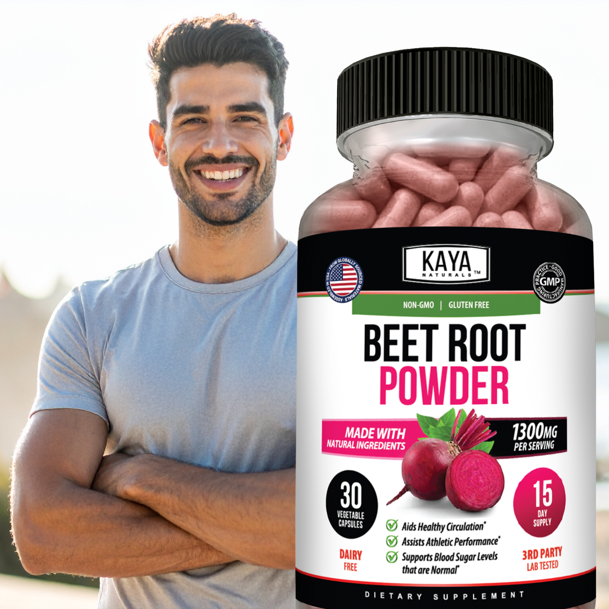 Beet Root Powder – Circulation & Energy Support – Nitric Oxide Booster – Daily Wellness Supplement