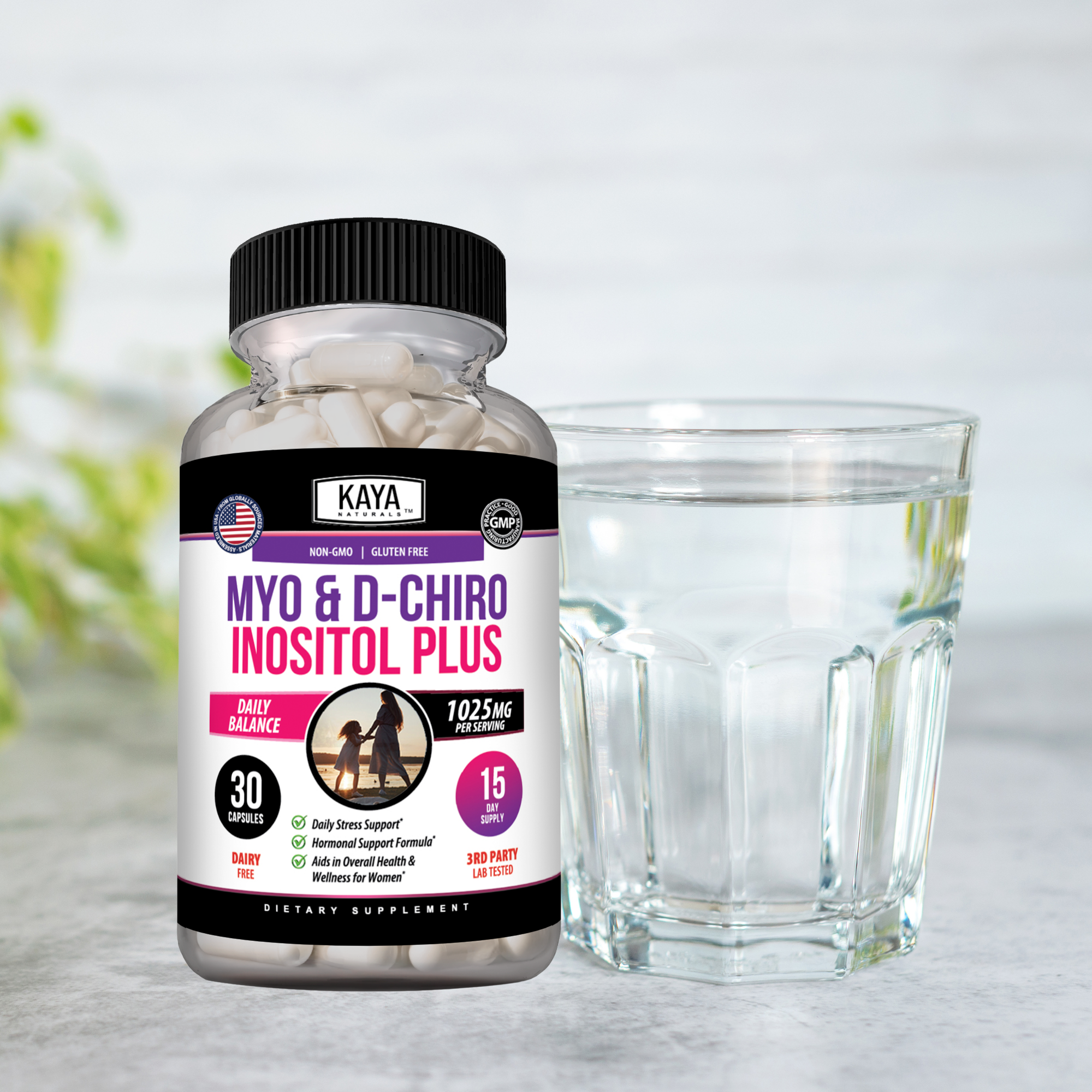 Myo & D-Chiro Inositol Plus – Women’s Hormonal Balance Support – Ovarian Health & Daily Wellness – Vitamin B8 Complex