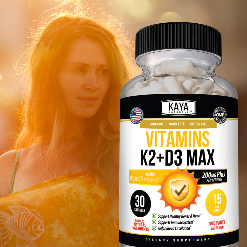 Vitamin K2 + D3 Max – Bone & Calcium Support – Immune & Daily Wellness Formula – High Potency