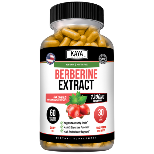 Berberine Extract – Metabolic Support Supplement – Daily Wellness & Balance – 1200mg Per Serving