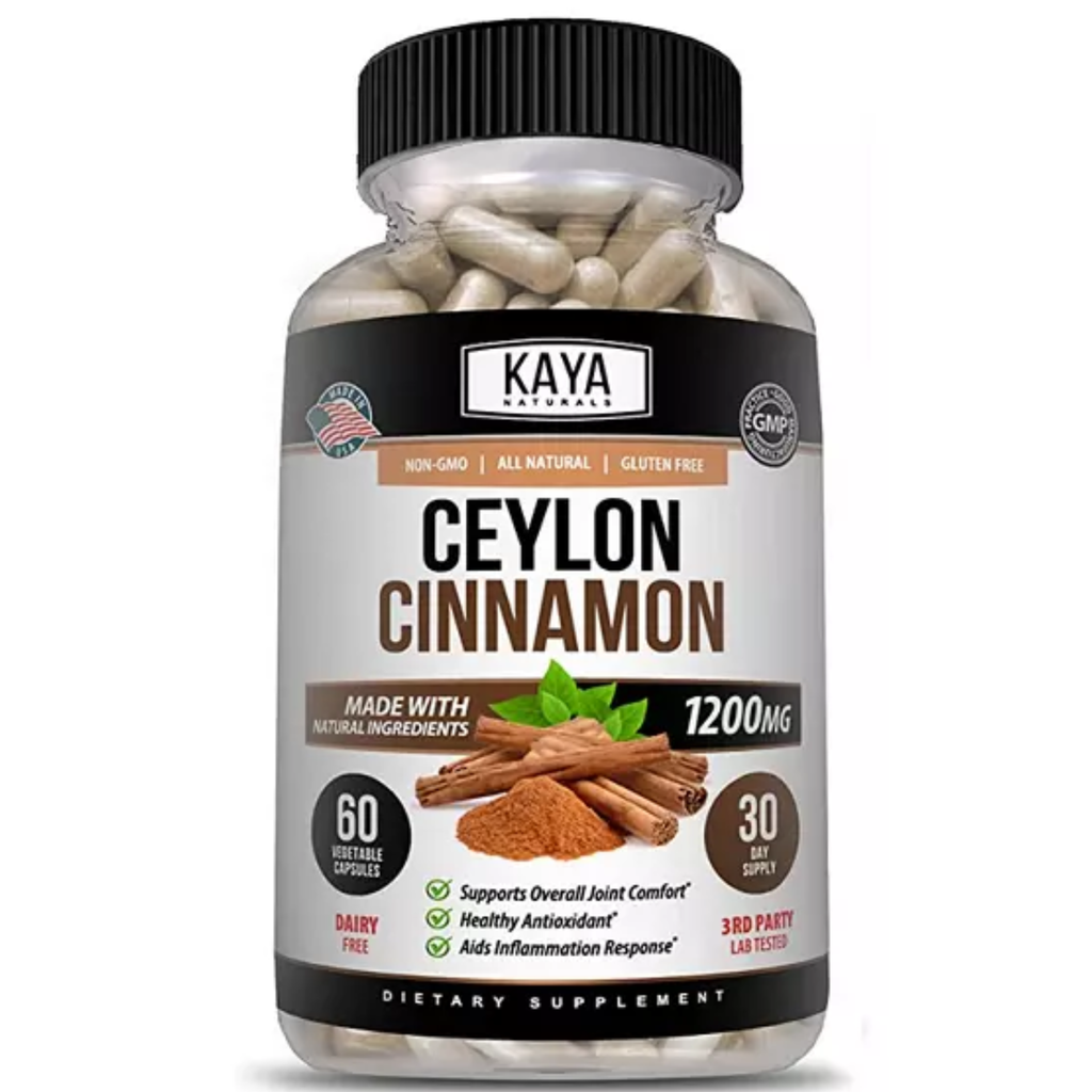 Ceylon Cinnamon Capsules – Daily Wellness & Metabolism Support Supplement – Premium Herbal Formula