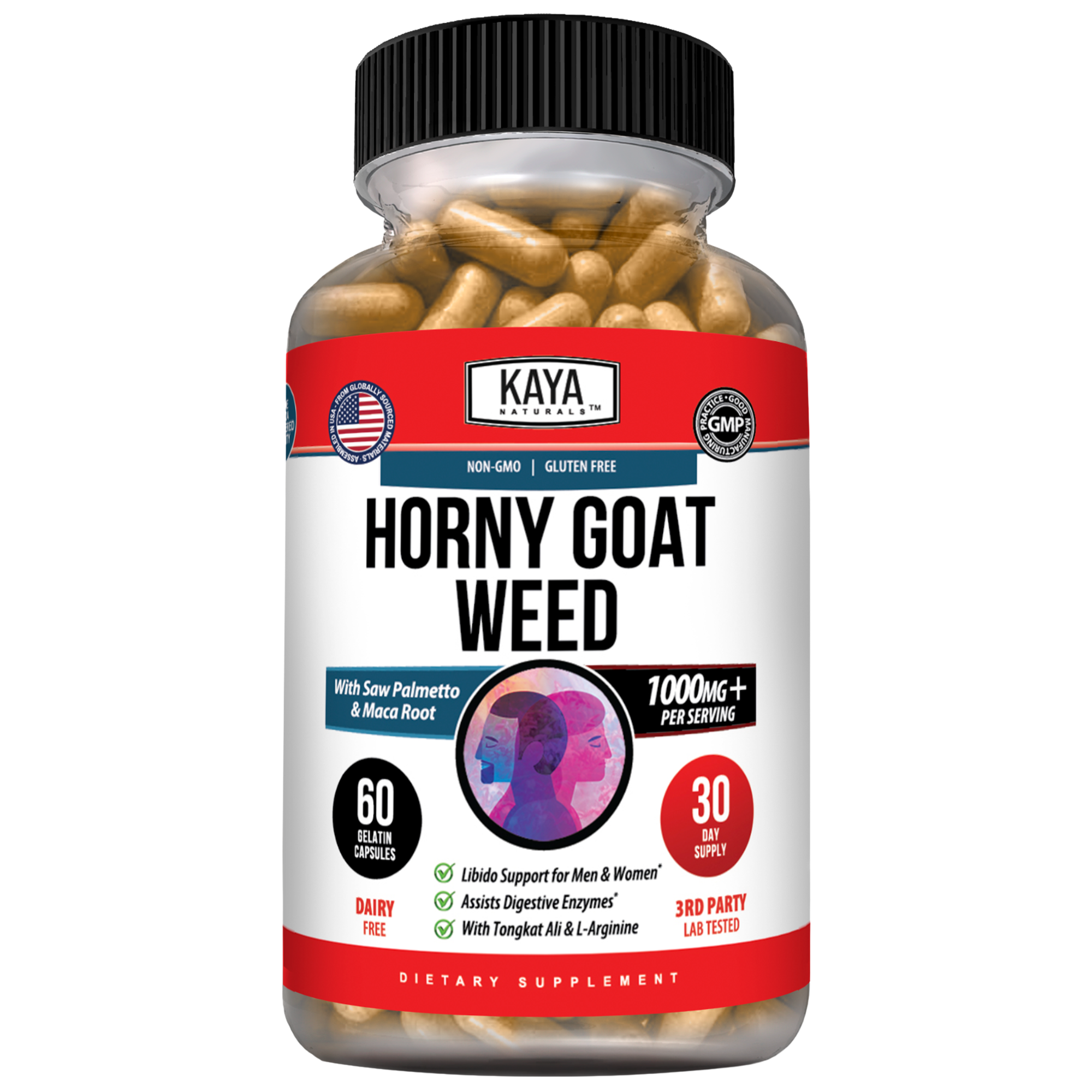 Horny Goat Weed – Men’s Vitality & Energy Support Supplement – Daily Wellness Formula